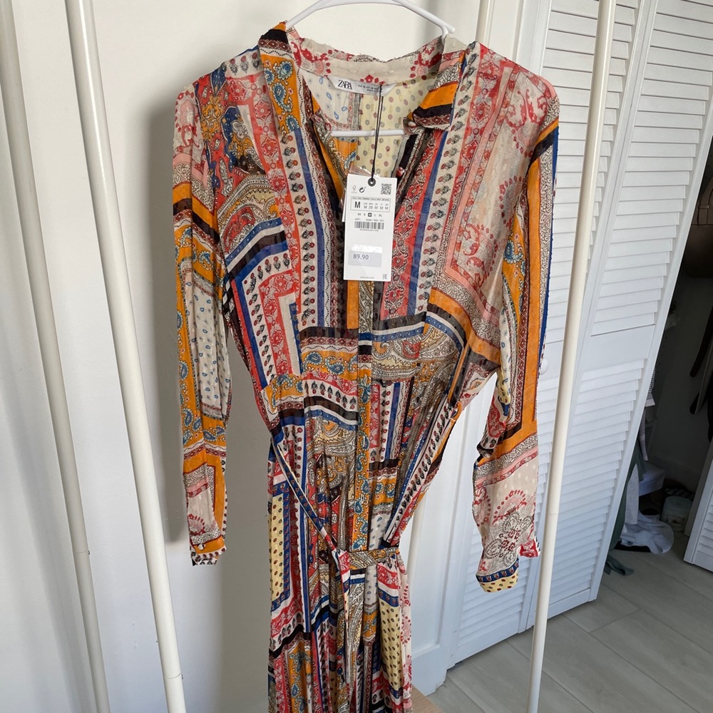 Zara  Patch Blouse dress